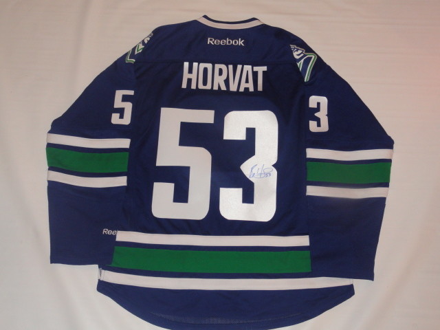 BO HORVAT SIGNED REEBOK PREMIER VANCOUVER CANUCKS ALTERNATE JERSEY LICENSED