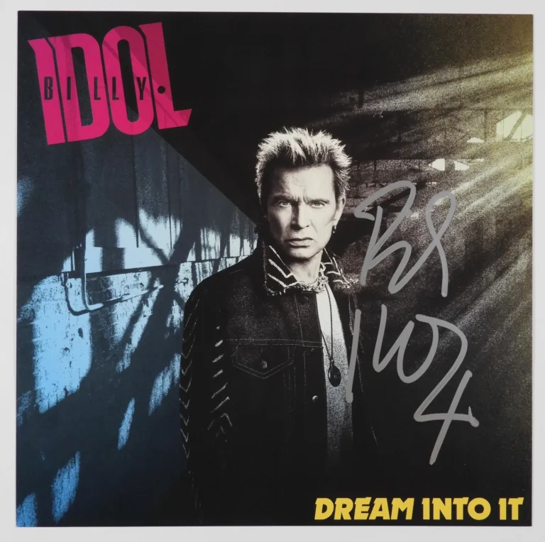 Billy Idol JSA Signed Autograph Album Vinyl Insert Dream Into It