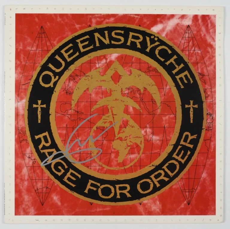 Queensryche JSA Signed Autograph Album Record LP Vinyl Geoff Tate