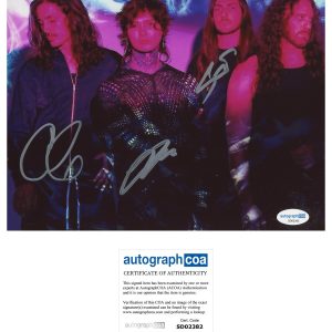 ‘Polyphia’ Band Signed 8x10 Photo Tim Henson +2 ACOA