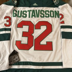 Filip Gustavsson ‘MN Wild’ Stitched Jersey Size 52 Mens L BRAND New