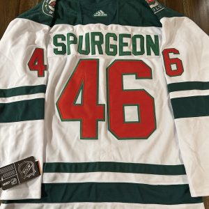 Jared Spurgeon ‘MN Wild’ Stitched Jersey Size 52 Mens L BRAND New
