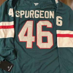 Jared Spurgeon ‘MN Wild’ Stitched Jersey Size 52 Mens L BRAND New