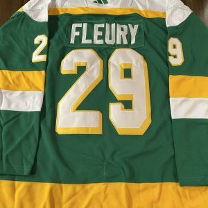 Marc-Andre Fleury ‘MN Wild’ Stitched Jersey Size 52 Mens L BRAND New