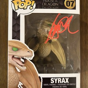 Tom Glynn-Carney 'House Of The Dragon' Signed Syrax Funko Pop King Aegon Beckett