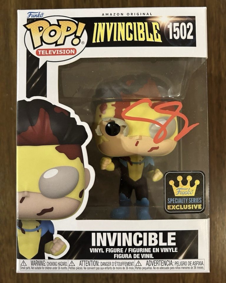 Steven Yeun ‘Invincible’ Signed Funko Pop 1502 Beckett Certified