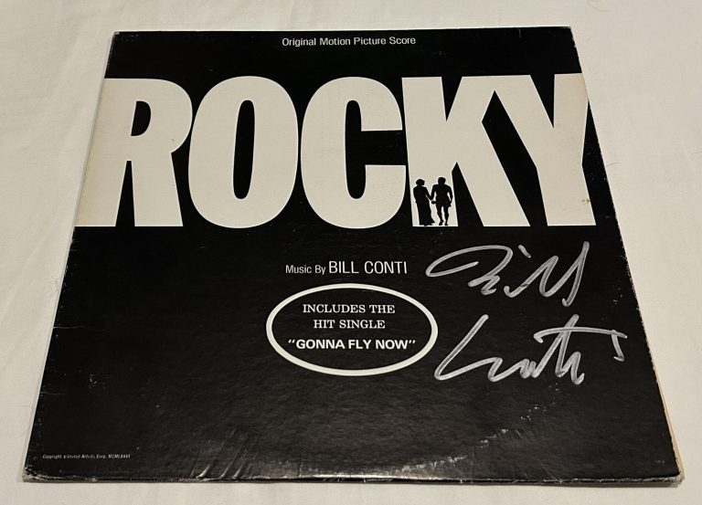 BILL CONTI SIGNED ROCKY VINYL RECORD JSA