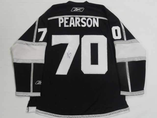 TANNER PEARSON SIGNED LOS ANGELES KINGS 2014 CUP JERSEY JSA COA LICENSED