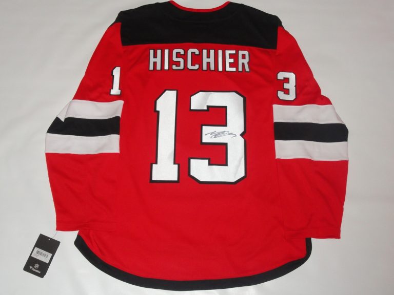 NICO HISCHIER SIGNED NEW JERSEY DEVILS FANATICS JERSEY JSA COA LICENSED