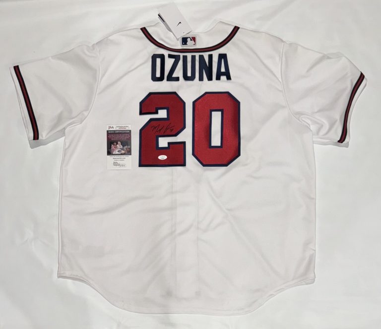 MARCEL OZUNA SIGNED #16 NIKE ATLANTA BRAVES JERSEY LICENSED JSA COA
