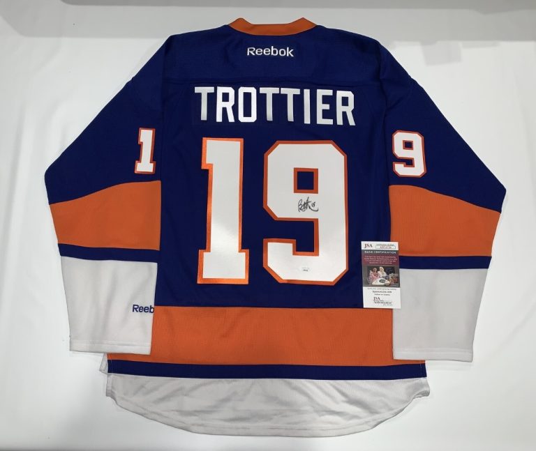 BRYAN TROTTIER SIGNED REEBOK NEW YORK ISLANDERS JERSEY LICENSED JSA COA
