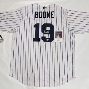 AARON BOONE SIGNED #19 NEW YORK YANKEES  JERSEY AUTOGRAPHED JSA COA