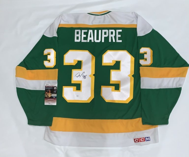 DON BEAUPRE SIGNED VINTAGE CCM MINNESOTA NORTH STARS JERSEY JSA COA LICENSED