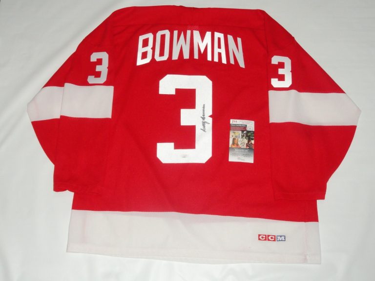 SCOTTY BOWMAN SIGNED VINTAGE CCM #3 DETROIT RED WINGS JERSEY JSA COA LICENSED