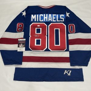 AL MICHAELS SIGNED K1 1980 TEAM USA JERSEY OLYMPICS JSA COA LICENSED