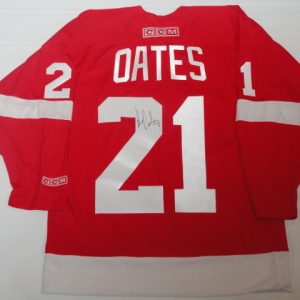 ADAM OATES SIGNED CCM #21 DETROIT RED WINGS ROOKIE JERSEY LICENSED