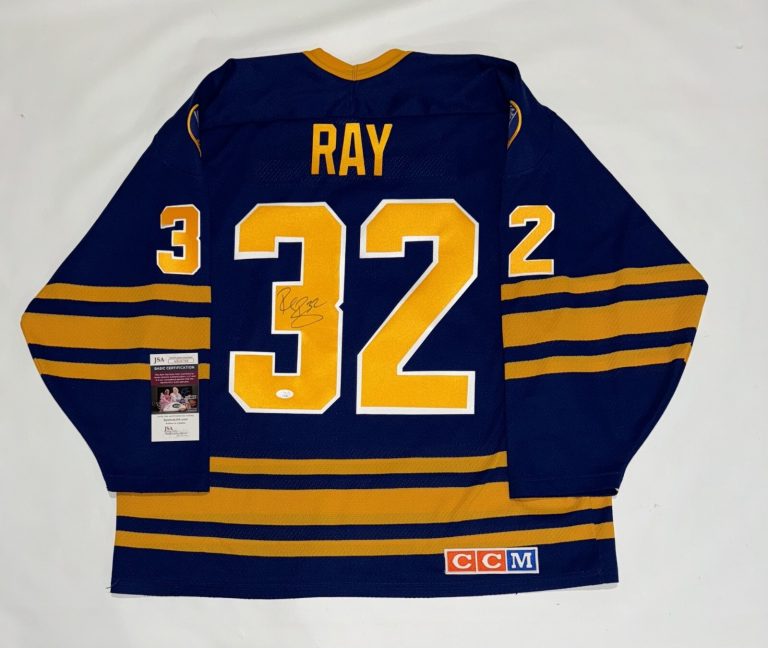 ROB RAY SIGNED VINTAGE CCM BUFFALO SABRES JERSEY LICENSED JSA COA