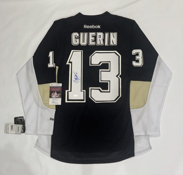 BILL GUERIN SIGNED PITTSBURGH PENGUINS 2009 STANLEY CUP JERSEY JSA COA