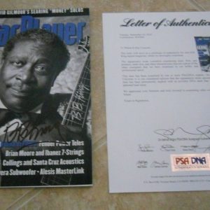 BB King Signed Autographed Guitar Player Magazine Cover Photo PSA Certified