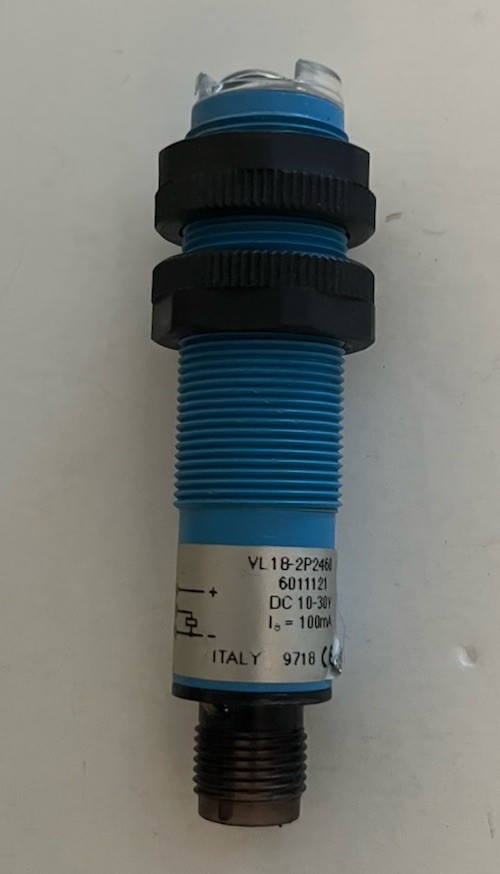Sick VL18-2P2460 Photoelectric Sensor, 12m, 10-30VDC, PNP N/O, 4-Pin M12