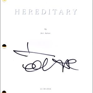 Toni Collette Signed Autograph Hereditary Full Movie Script Screenplay - Annie
