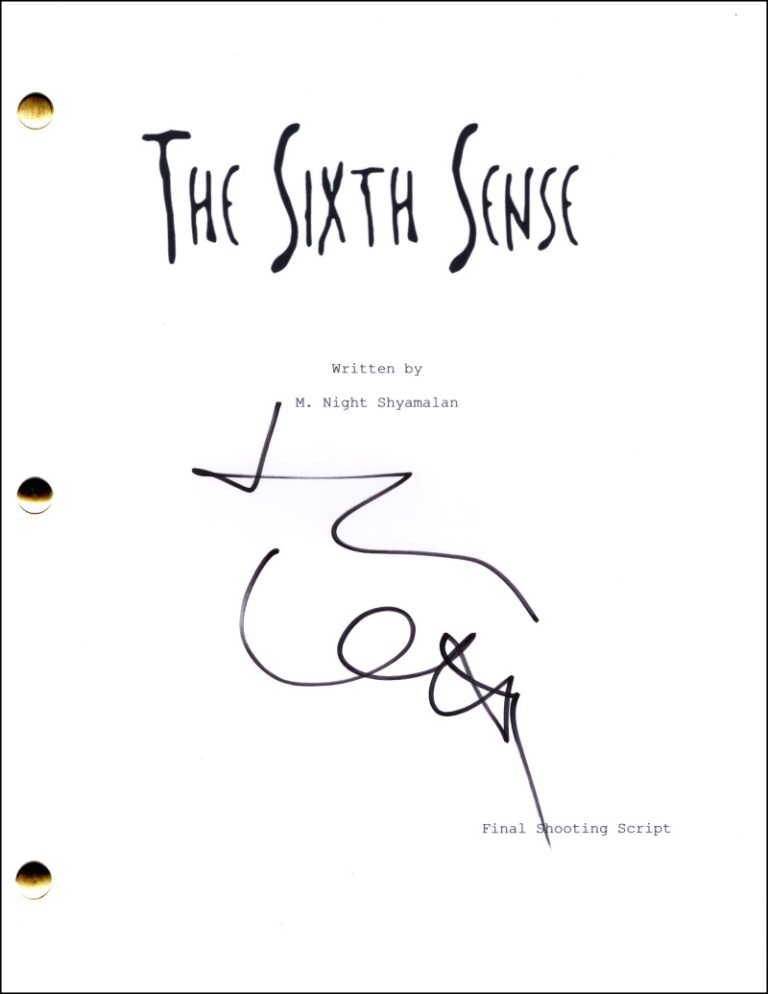 Toni Collette Signed Autograph The Sixth Sense Full Movie Script Screenplay