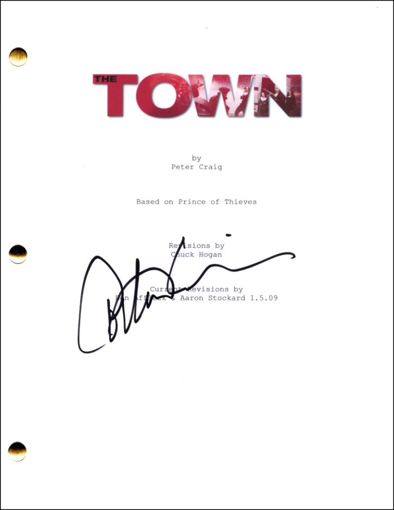 Titus Welliver Signed Autograph The Town Movie Script Screenplay - Dino Ciampa