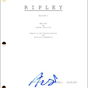 Andrew Scott Signed Autograph Ripley Full Pilot Script Screenplay - Tom Ripley