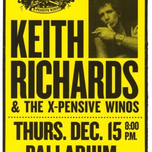 Keith Richards Signed Autograph 8x12 Commemorative Tour Poster w/ Beckett COA