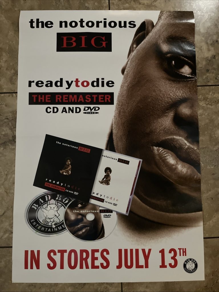 The Notorious BIG Ready To Die Remastered Cd Dvd 24“ X 36“ Promo Poster D1