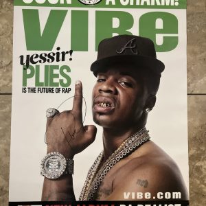 Rapper Plies Da Realist Signed Autographed LP CD 24“ X 36“ Promo Vibe Poster W1