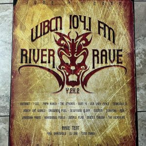 WBCN 2002 River Rave 22” X 28” Concert, The Strokes, Tenacious D, Papa Roach 400