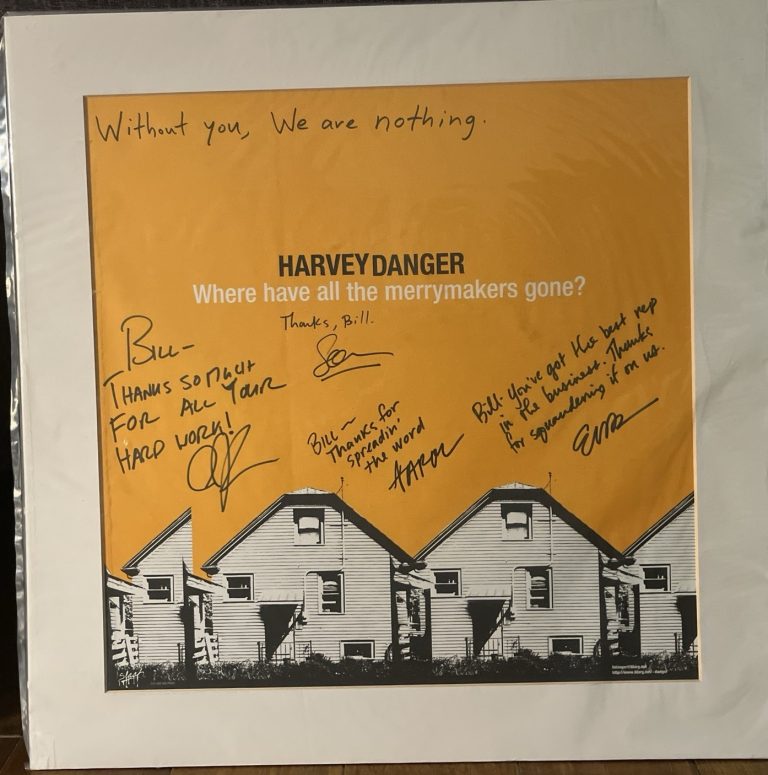 Harvey Danger Mary Makers Gone Band Signed 18” X 18” Matted Poster