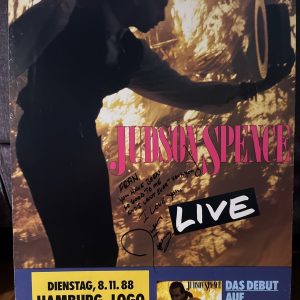 Judson Spence Rare Signed 1988 German Cardboard Concert Tour Poster 23“ X 33“
