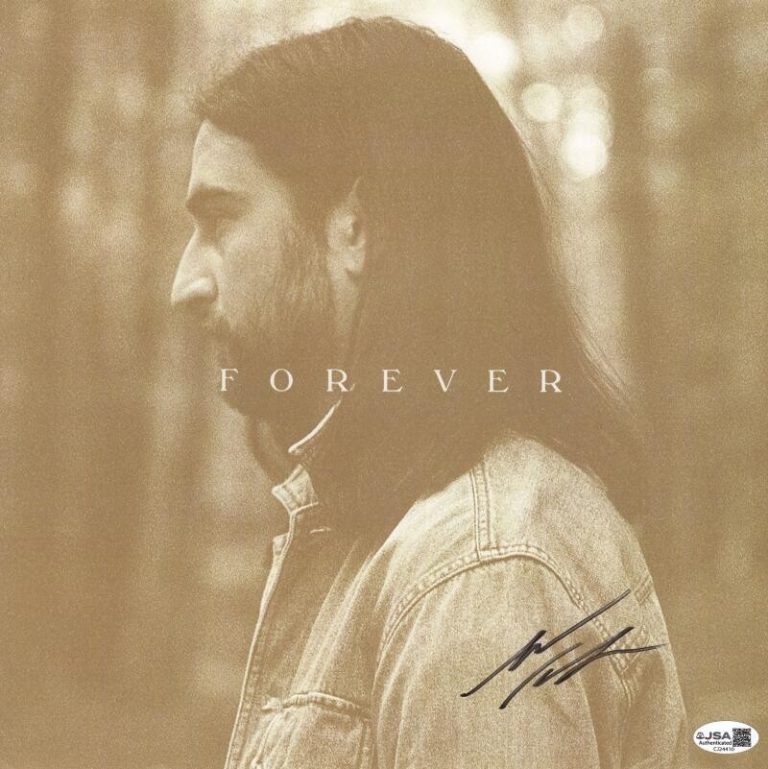 Noah Kahan Signed Autograph 12x12 Forever Album Vinyl Record LP Insert JSA COA