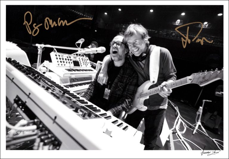 Trey Anastasio & Page McConnell Signed Autograph Rene Huemer Phish Print JSA COA