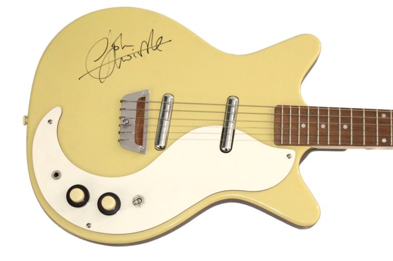 John Entwistle The Who Signed Autograph Danelectro Electric Guitar w/ JSA COA