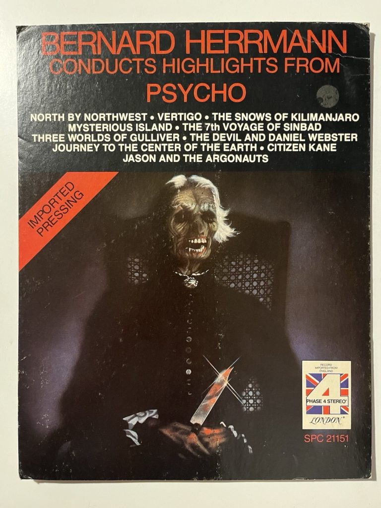 BERNARD HERRMANN HIGHLIGHTS FROM PSYCHO LP SPC 21151 12″X15.5″ PROMO STANDEE D22 COLLECTIBLE MEMORABILIA