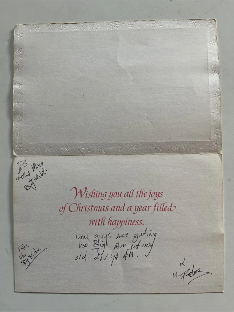 Peter Criss KISS Signed Handwritten Letter to Brother BAS Certified