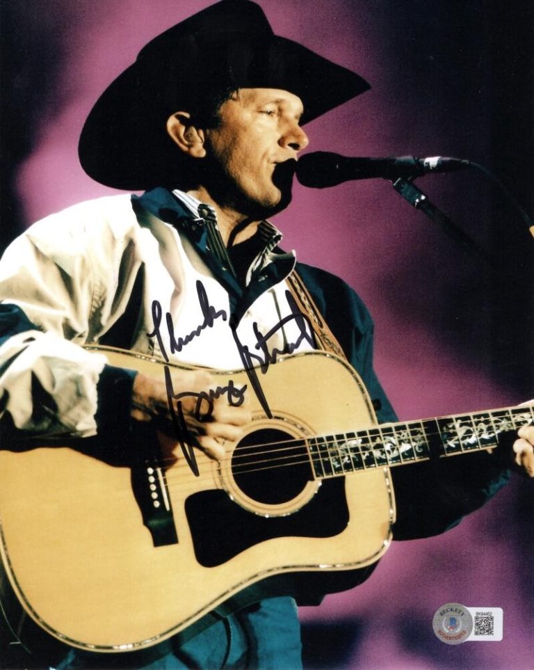 George Strait Signed Autograph 8x10 Photo - Ocean Front Property w/ Beckett COA