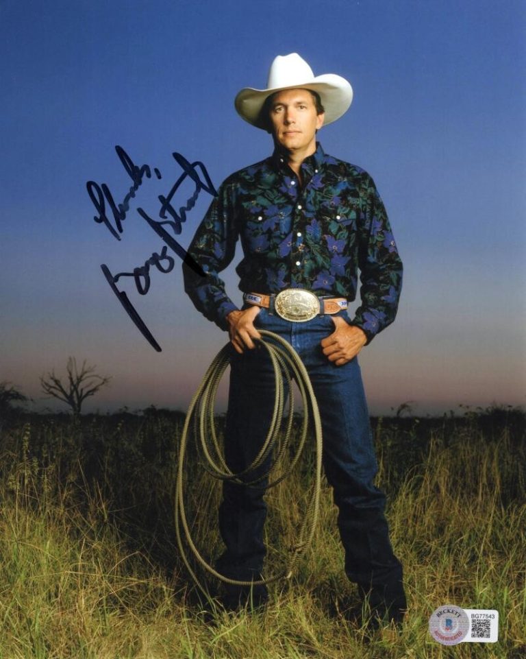 George Strait Signed Autograph 8x10 Photo Photograph - Country Music Beckett COA