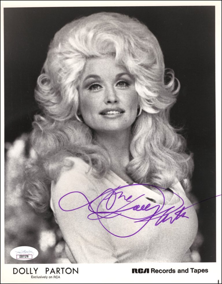 Dolly Parton Signed Autograph Original 8x10 Promo Photo - Jolene w/ JSA COA