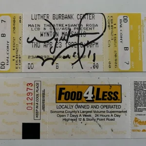 Wynton Marsalis 1992 Concert Tour Signed Autographed Ticket BAS Guaranteed