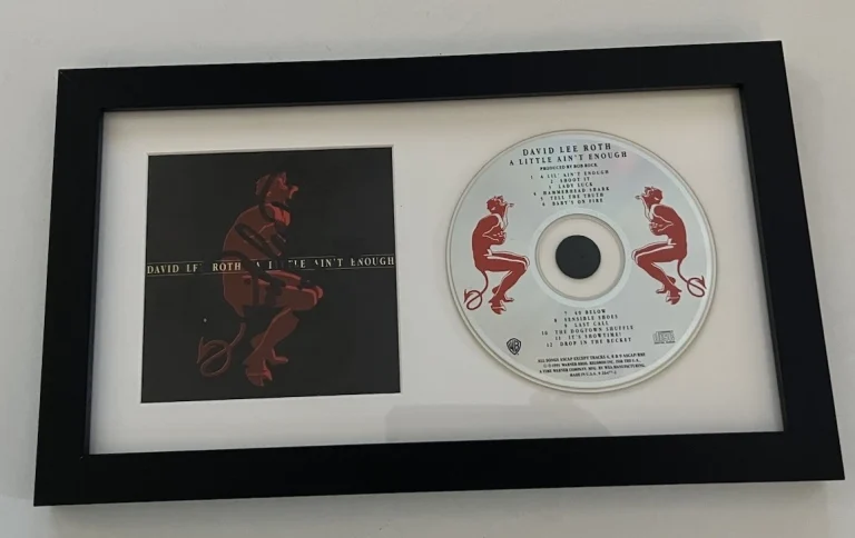 David Lee Roth Little Enough Signed Autographed Framed CD Display BAS Certified