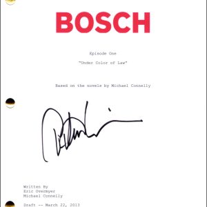 Titus Welliver Signed Autograph Bosch Full Pilot Script Screenplay - Harry Bosch