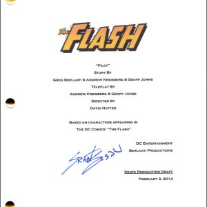 Grant Gustin Signed Autograph The Flash Full Pilot Script Screenplay Barry Allen