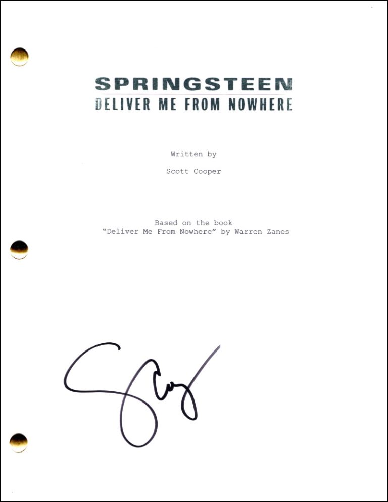 Scott Cooper Signed Autograph Springsteen Deliver Me From Nowhere Movie Script