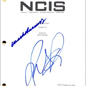 Pauley Perrette & Mark Harmon Signed Autograph NCIS Script Screenplay w/ JSA COA