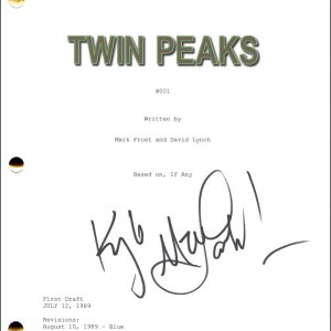 Kyle MacLachlan Signed Autograph Twin Peaks Pilot Script Screenplay Beckett COA