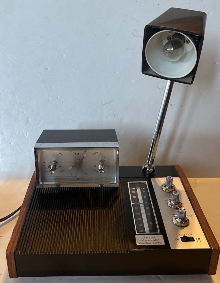 LONGINES SYMPHONETTE LCR-500 Slumber Center Electric Clock Light Radio WORKS !!